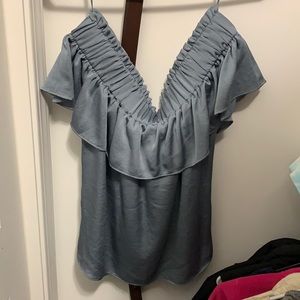 Express off the shoulder silk top